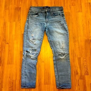 Express cropped mid rise jeans